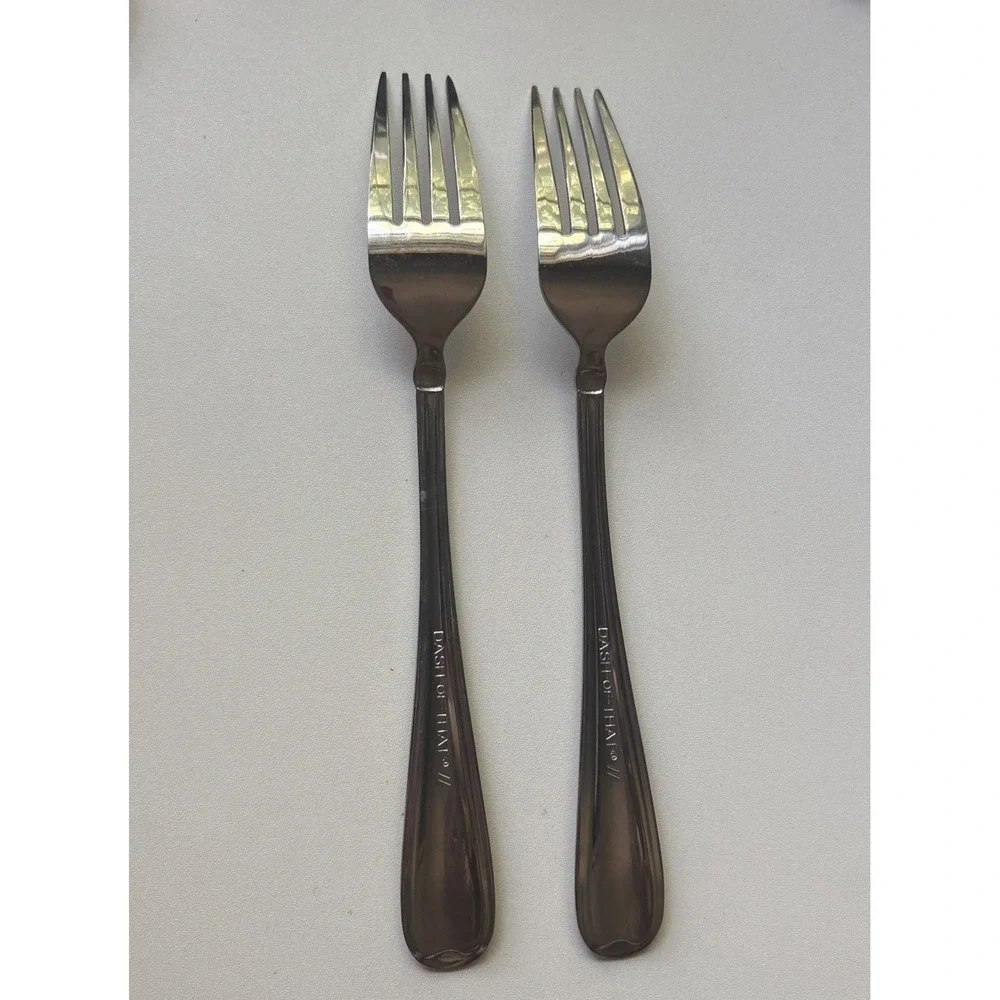 Lot Of 2 Dash Of That Sylvia Dinner Fork Stainless Flatware Silverware 8